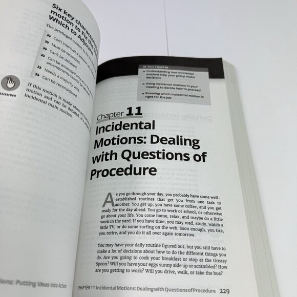 Robert's Rules for Dummies 4th Ed. by C. Alan Jennings PAPERBACK BOOK - Picture 10 of 12